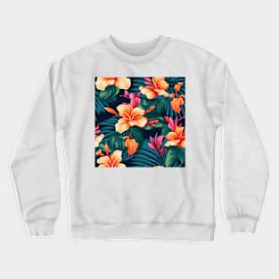 Tropical Flowers Pattern 20 Crewneck Sweatshirt